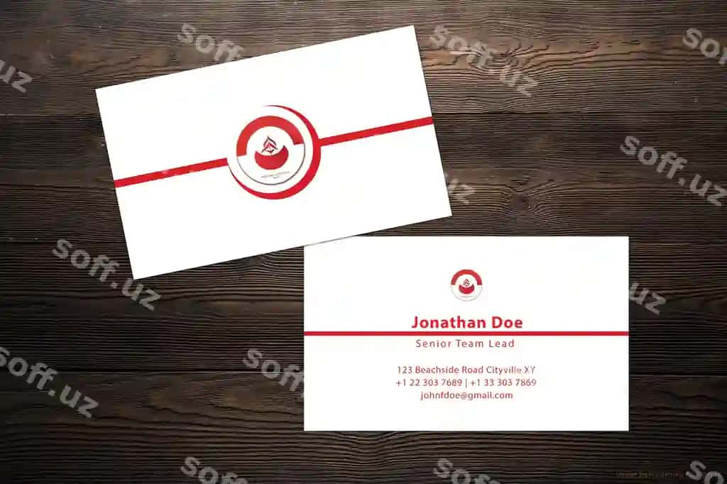 Zamonaviy biznes vizitka mockup | Business card mockup modern 2