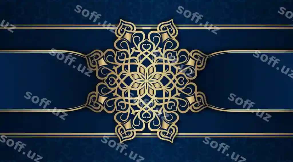 Lukx orqa fon mandalali bezek | Luxury background with mandala ornament