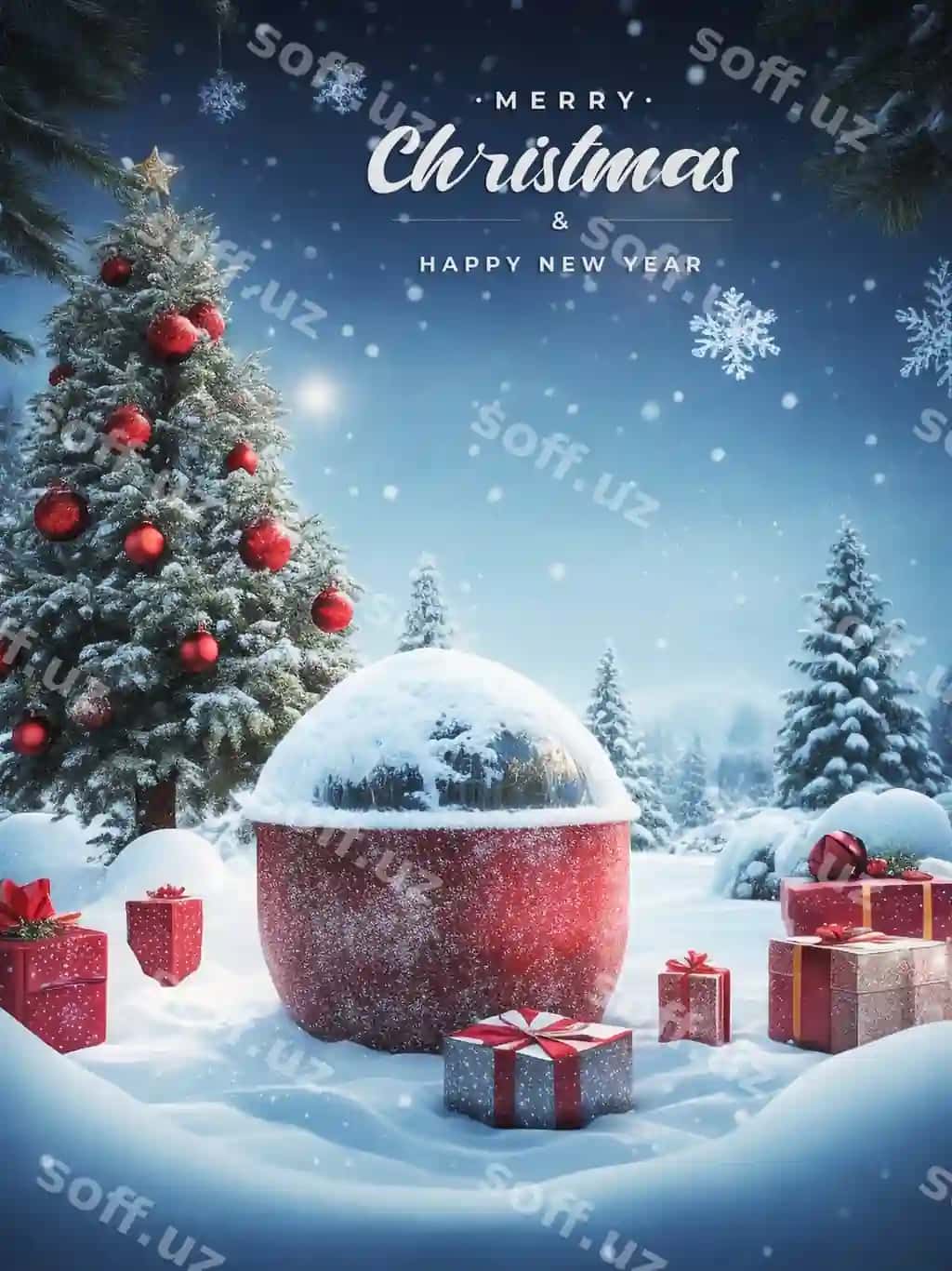 Realistik qar qiz o'yinchoq bulantrilgan Yelcho orqa fonda bilan | Realistic snowman toy with blurred background christmas background