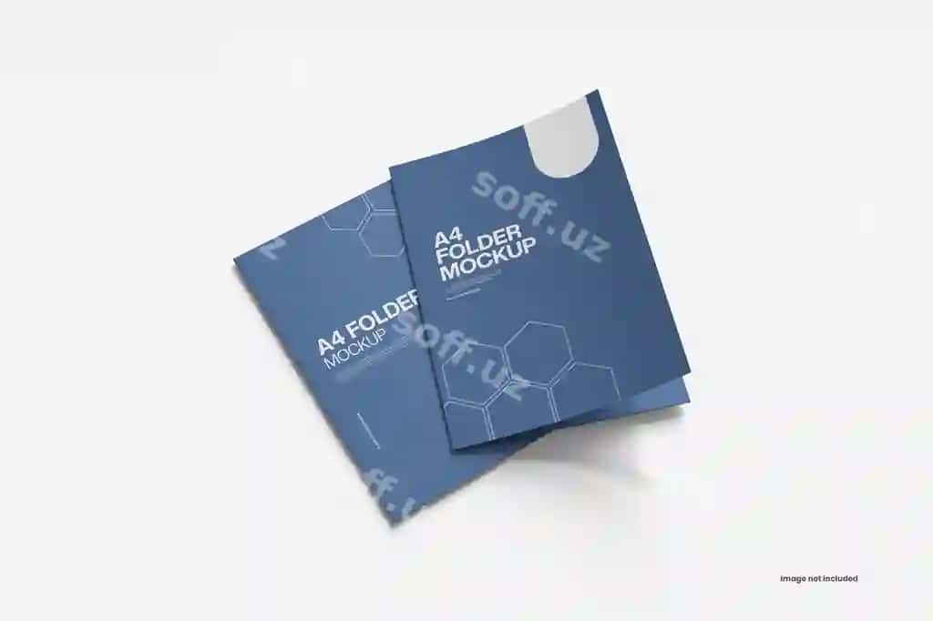 A4 papka namunasi | A4 folder mockup 2