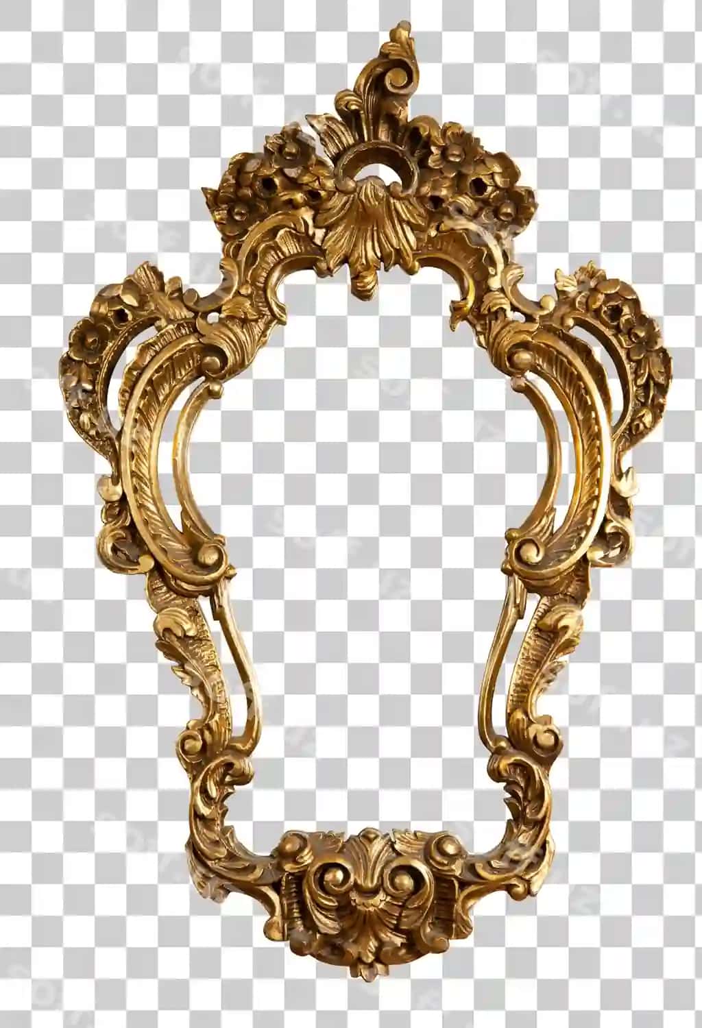Bezatilgan oltin barokko ramka | Ornate gold baroque frame 2