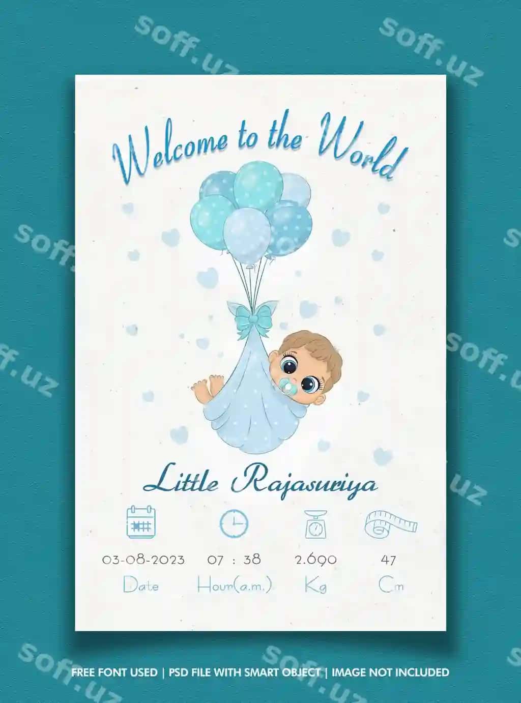 Shaxsiylashtirilgan bolalar tug'ilish ramkasi yangi tug'ilgan bolalar sovg'alari | Personalised baby birth frame new born baby gifts