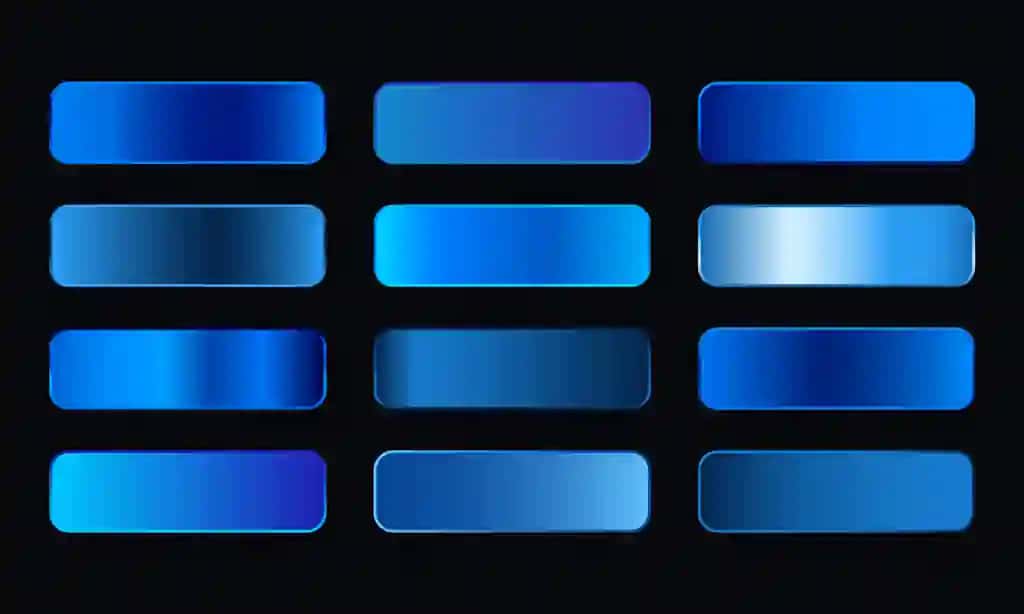 Seriyali koʻk kumush tugmalar, birida koʻk, ikkinchisi koʻk | Series blue silver buttons with one showing blue other blue