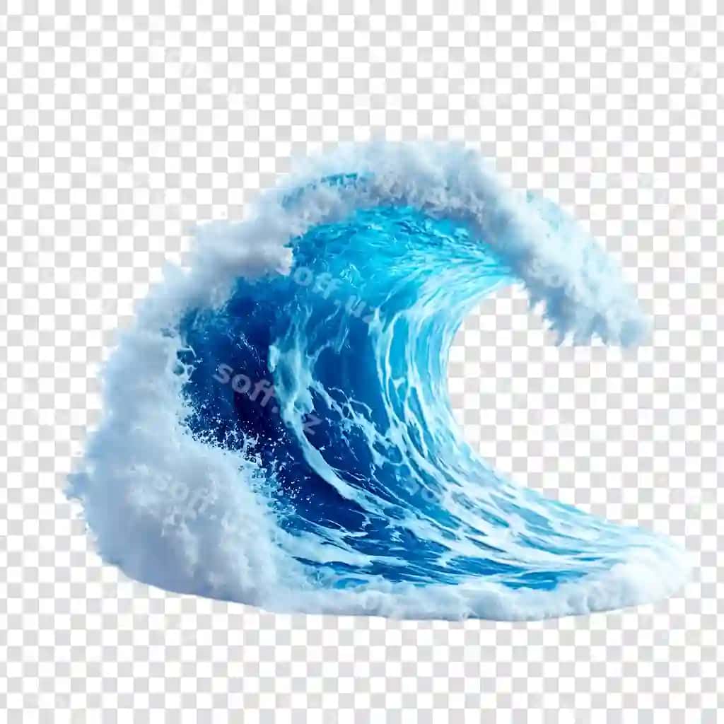 Majestik okean to‘lqini ko‘k suvda kuchli tabiat | Majestic ocean wave crashing blue water power nature