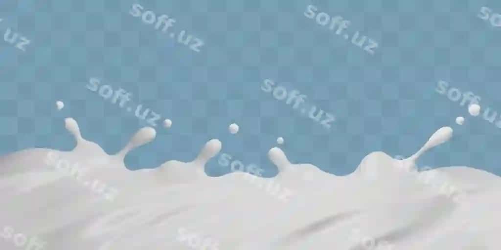 Sut splash ko'k orqa fonda | Milk splash blue background 2