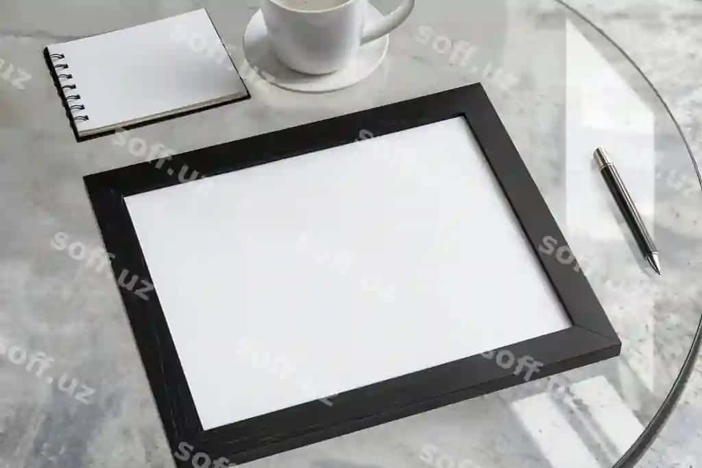 Guvohnoma ramka namuna | Certificate frame mockup