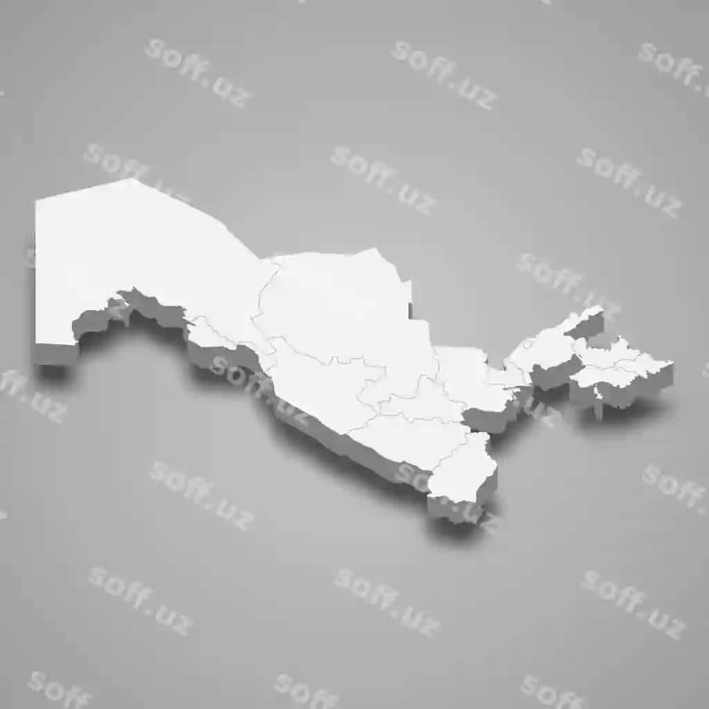 Mamlakat xaritasi chegaralari bilan | Country map with borders 2