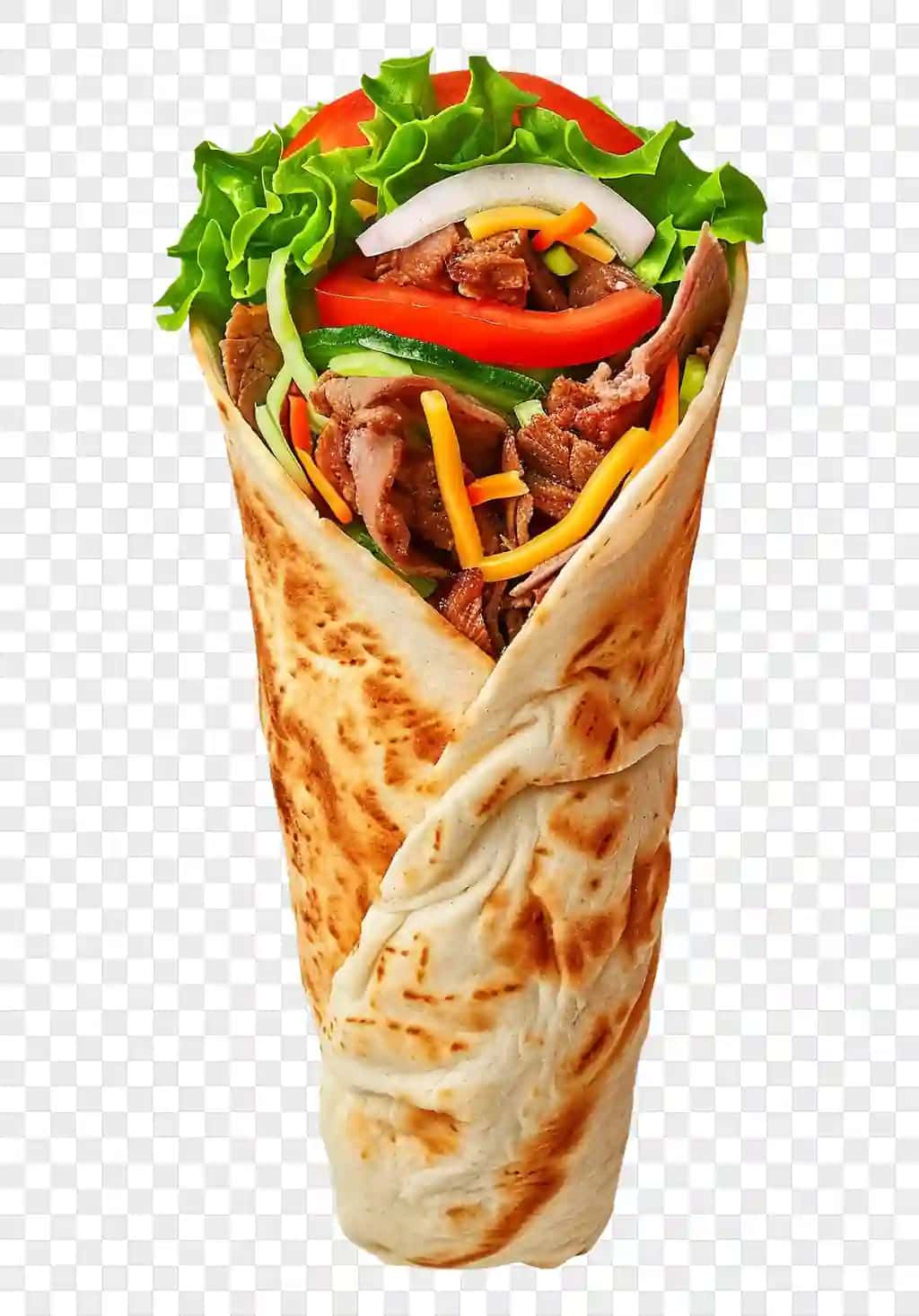 Izolyatsiya qilingan doner kabob | Doner kebab food isolated