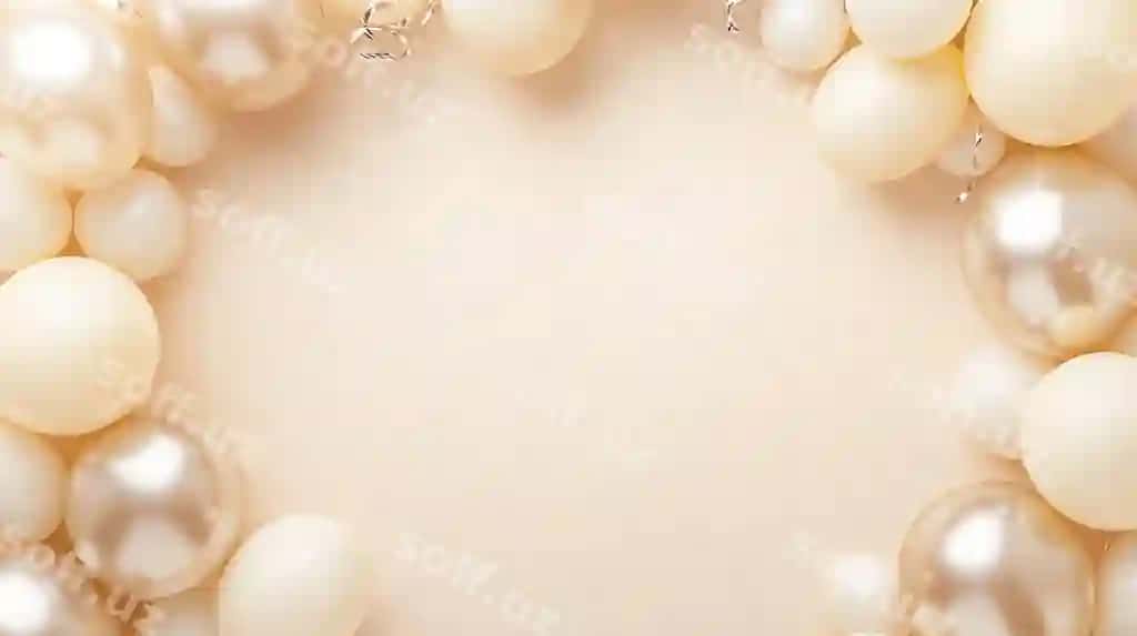 Jigarrli qonaqdar gul bilan bezatilgan balon arkasi | Beige gold balloon arch with dried flowers