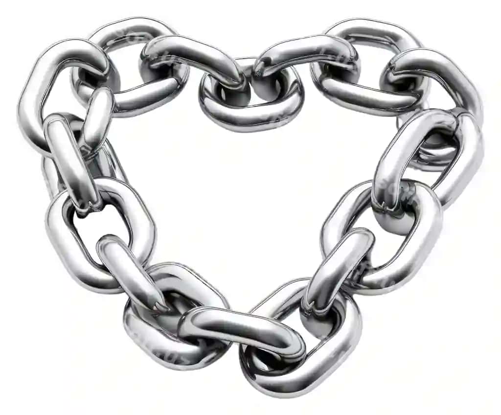 Png yurak zanjir sohibi kumush | Png heart chain jewelry silver 2