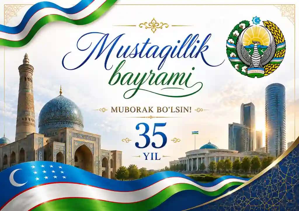 35 Yillik Muborak Tabriknoma Dizayni