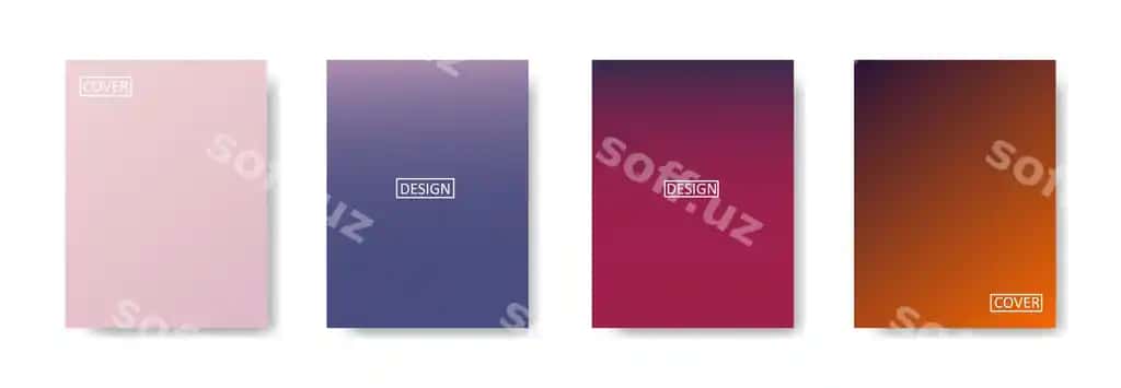 To'plam gradient orqa fon plakat flyer banner | Collection gradient background poster flyer banner