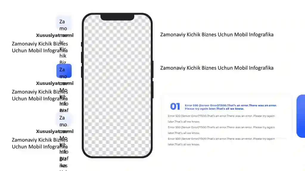 Zamonaviy Kichik Biznes Uchun Mobil Infografika Taqdimoti (10 Slayd)