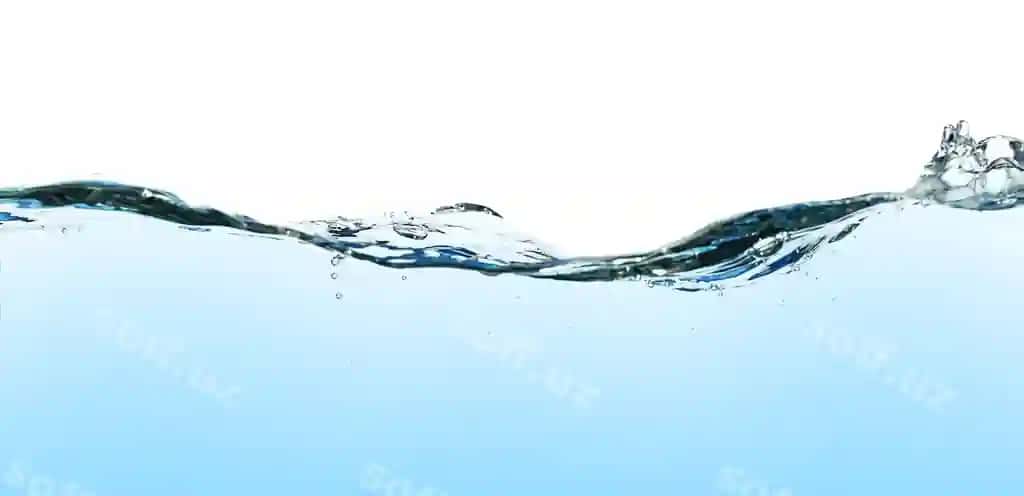 Abstrakt suv to'lqiqi sochilishi ajraltirilgan oq fonda | Abstract water wave splash isolated white background