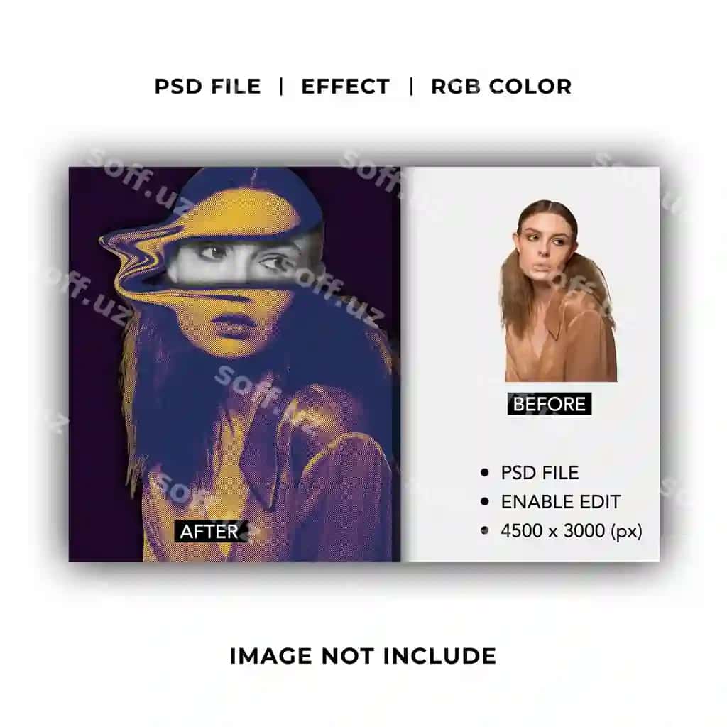 Liquify fotosurat effekti | Liquify photo effect 2