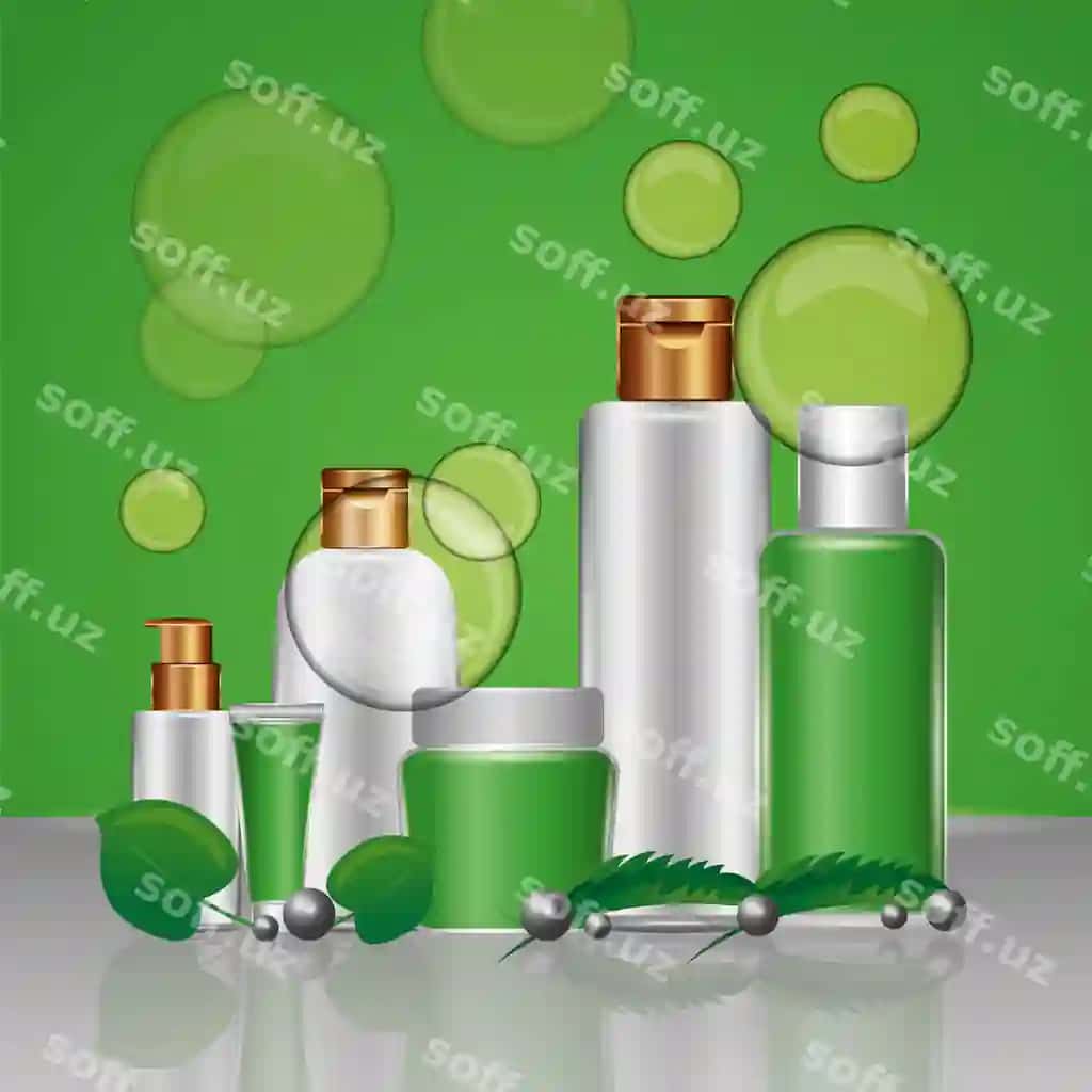 Organik soying qadoqlash gigiena bitkali to'plam | Organic cosmetic packaging hygiene herbal collection 2