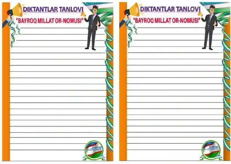 Boshlang'ich sinflar uchun kerakli shabblon va rasmlar to'plami