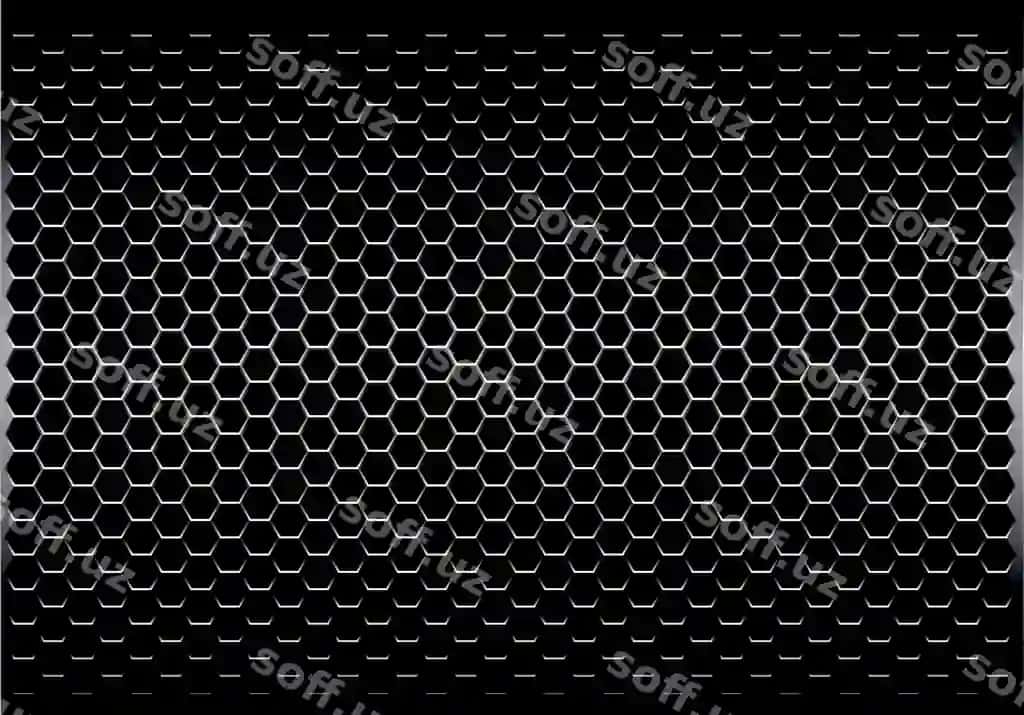Qora glossiy hexagon mesh naqshli fonsima | Black glossy hexagon mesh pattern background 2