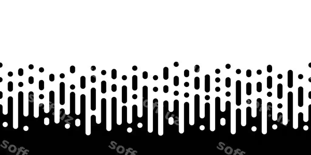 Rounded chiziqlar yarımshaffof o'tish seamless chetlar izolyatsiya qilingan oq rangda | Rounded lines halftone transition seamless border isolated white
