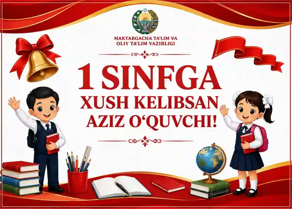 1 sinfga qabul qilingan o'quvchilar uchun