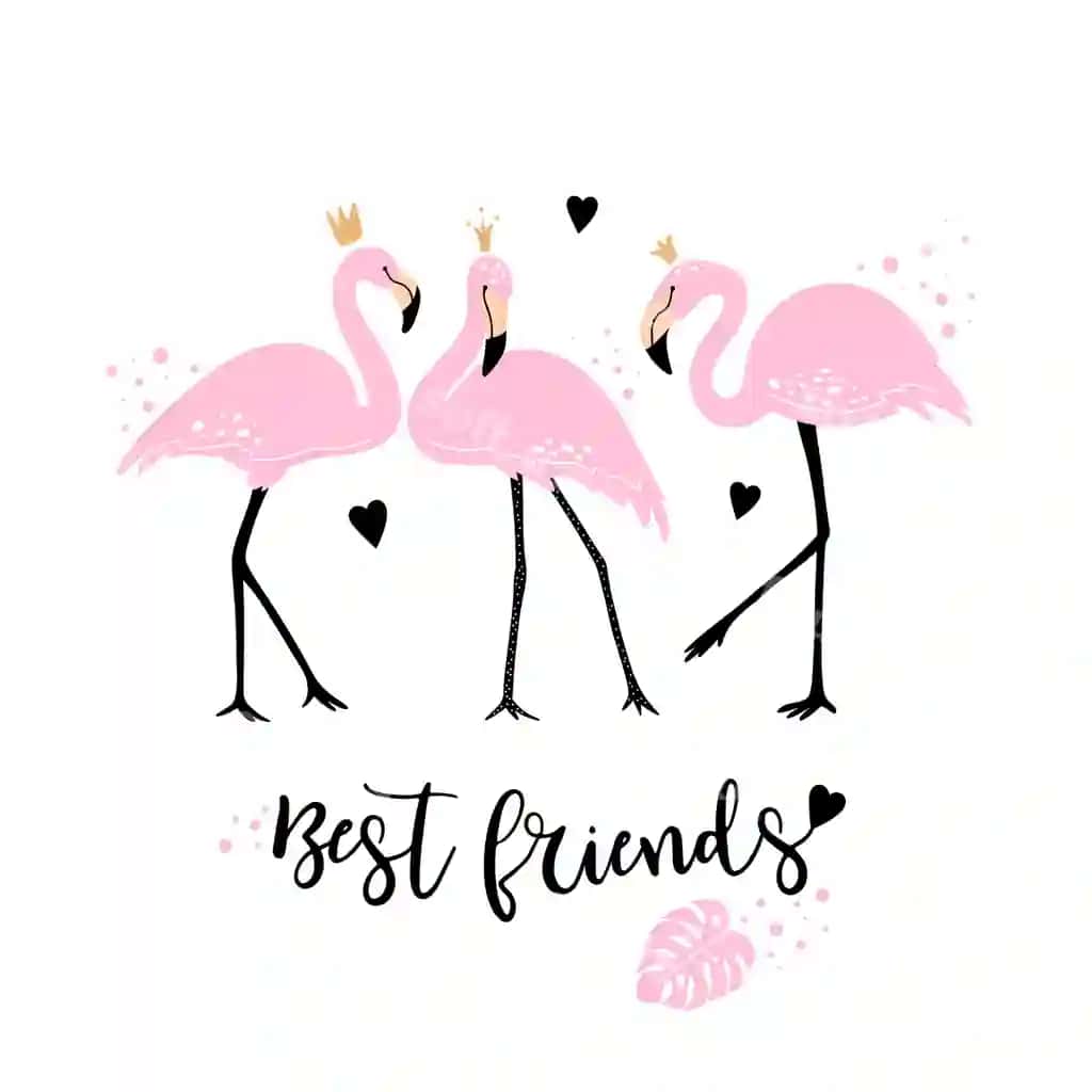 Chiroyli binafsha flamingolar | Cute pink flamingos