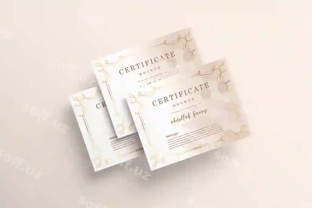 Chiroyli sertifikat shabloni | Elegant certificate template