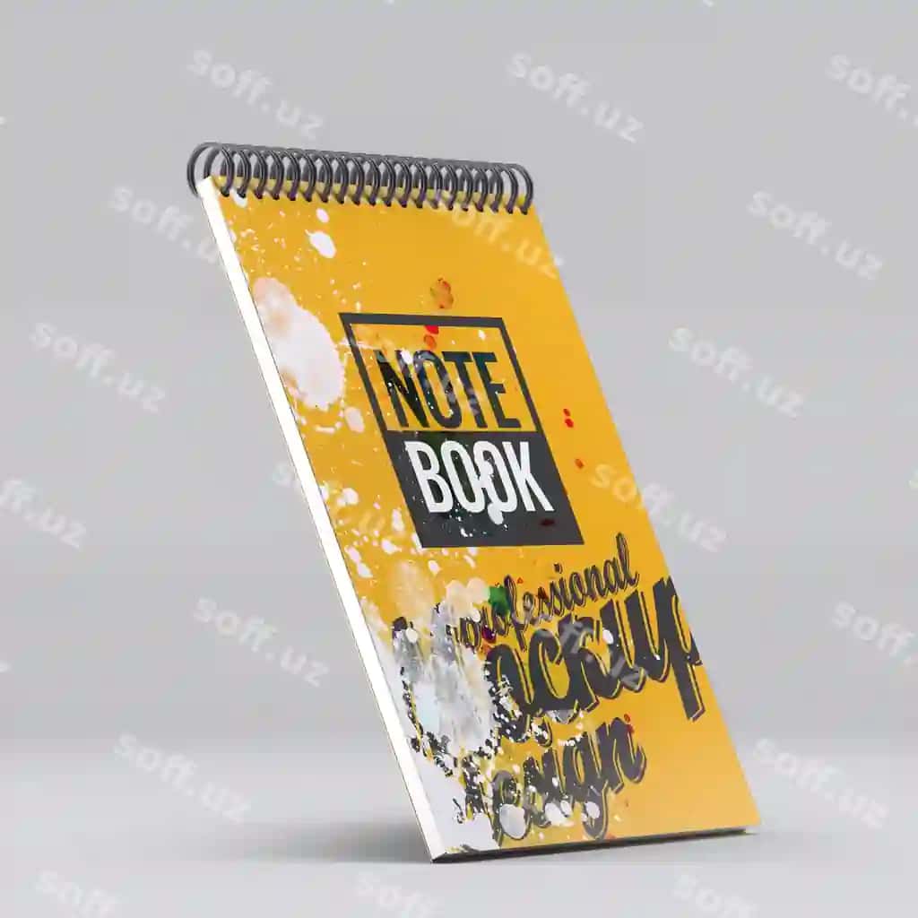 Psd spiral chizgich daftari namunasi | Psd spiral sketchbook mockup