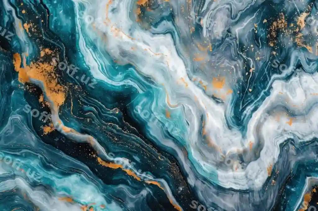 Psixodelik abstrakt marmur kelajakchi orqa fon AI yaratish | Psychedelic abstract marble futuristic background generate ai