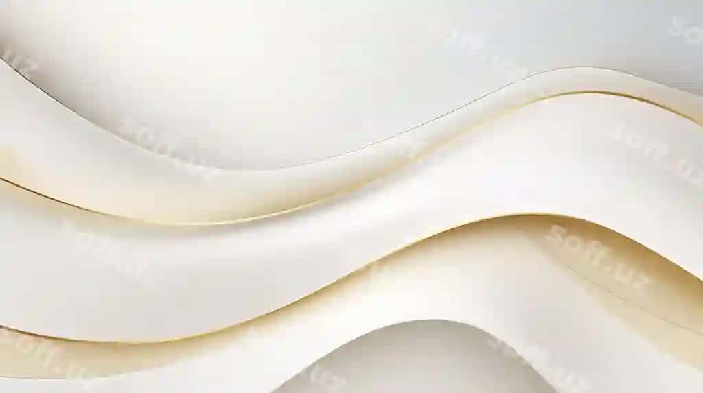Elegant aqiqiy oq sharf fon bilan chilgan chiziqlar golden element | Elegant white shade background with wavy line golden element 2