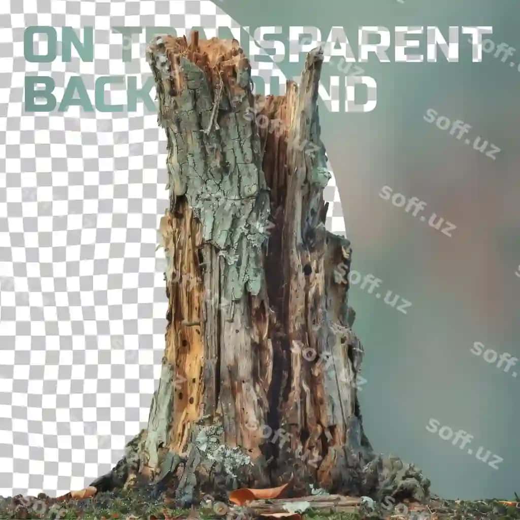 Daraxt osti qoldiq 'it' deb yozilgan bir qismi yog'lik | Tree stump with piece wood that says it 2
