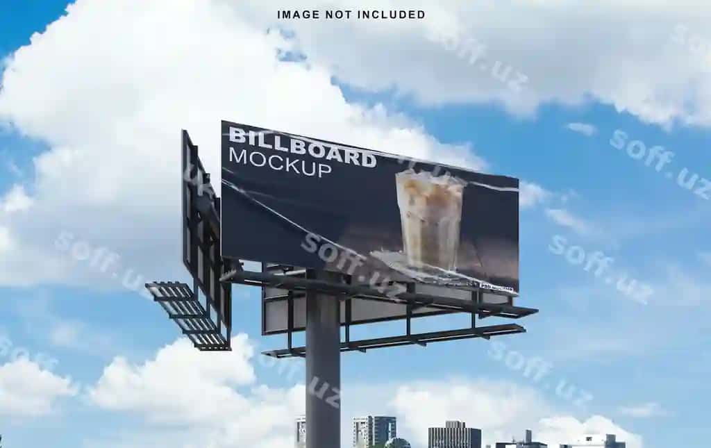 Katta billboard namuna PSD | Large billboard mockup psd