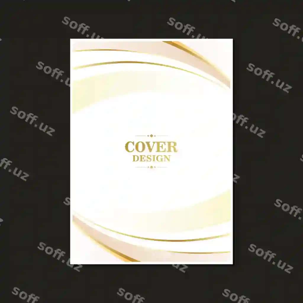 Hashmatlik oq altin abstrakt to'lqin qop | Luxury white gold abstract wave cover 2