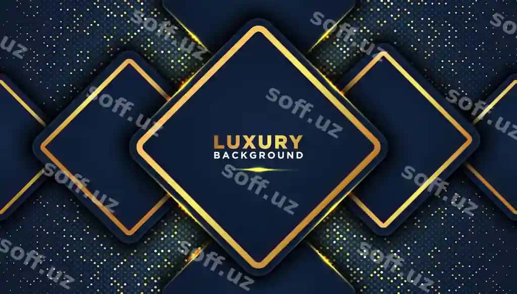 Qorong'i abstrakt orqa fon hamdahshtalashgan qatlar bilan hashamatli dizayn konseptsiyasi | Dark abstract background with overlap layers luxury design concept