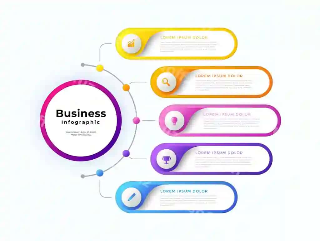 Zamonaviy tozalangan infografika dizayni | Modern clean infographic design 2