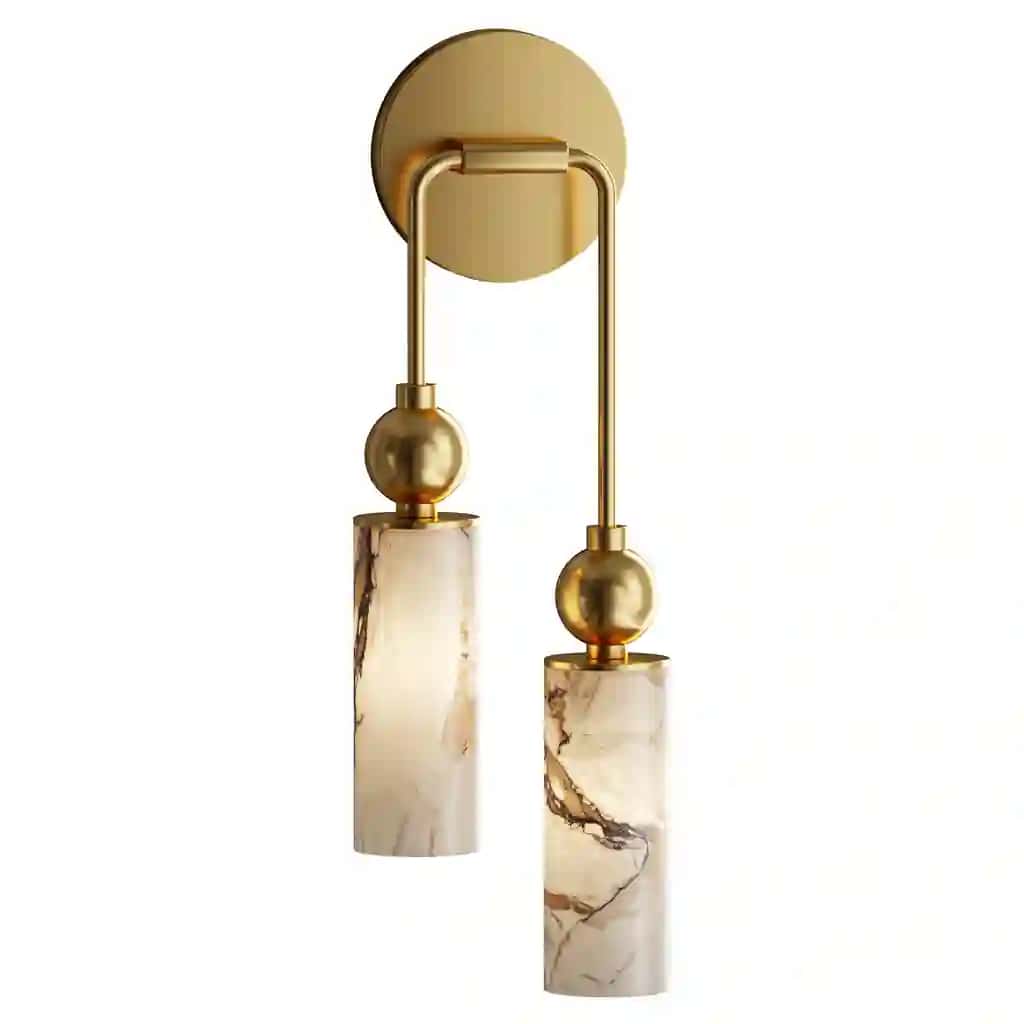 Harlin Alabaster Wall Lamp 2 heads