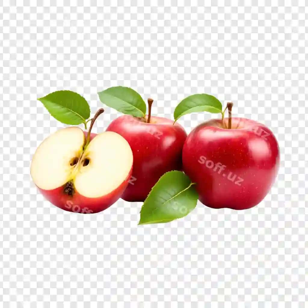 Qizil olma ajraltirilgan shaffof | Red apple isolated transparent