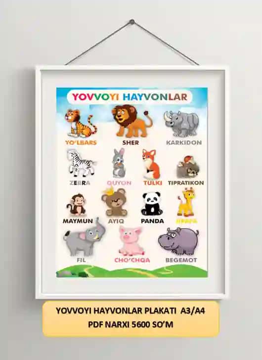 YOVVOYI HAYVONLARI PLAKATI