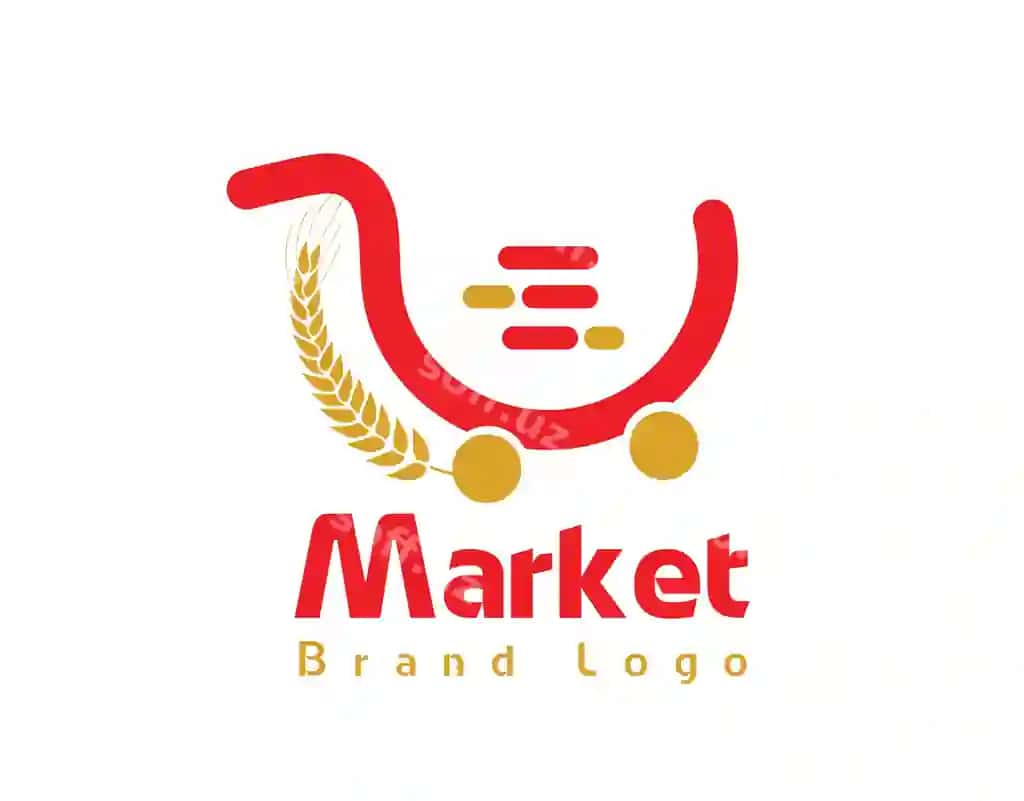 Yangi organik bozor logotip dizayni | Fresh organic market logo design