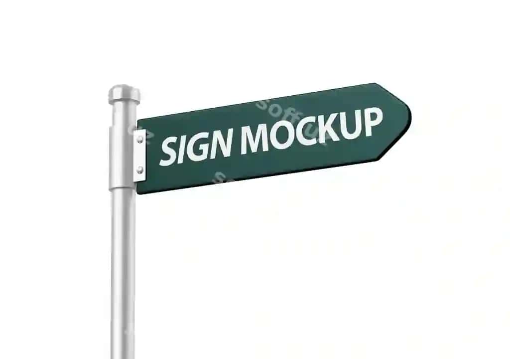 Avtomobil yo'li yo'nalish belgilari namunasi | Highway street direction signs mockup