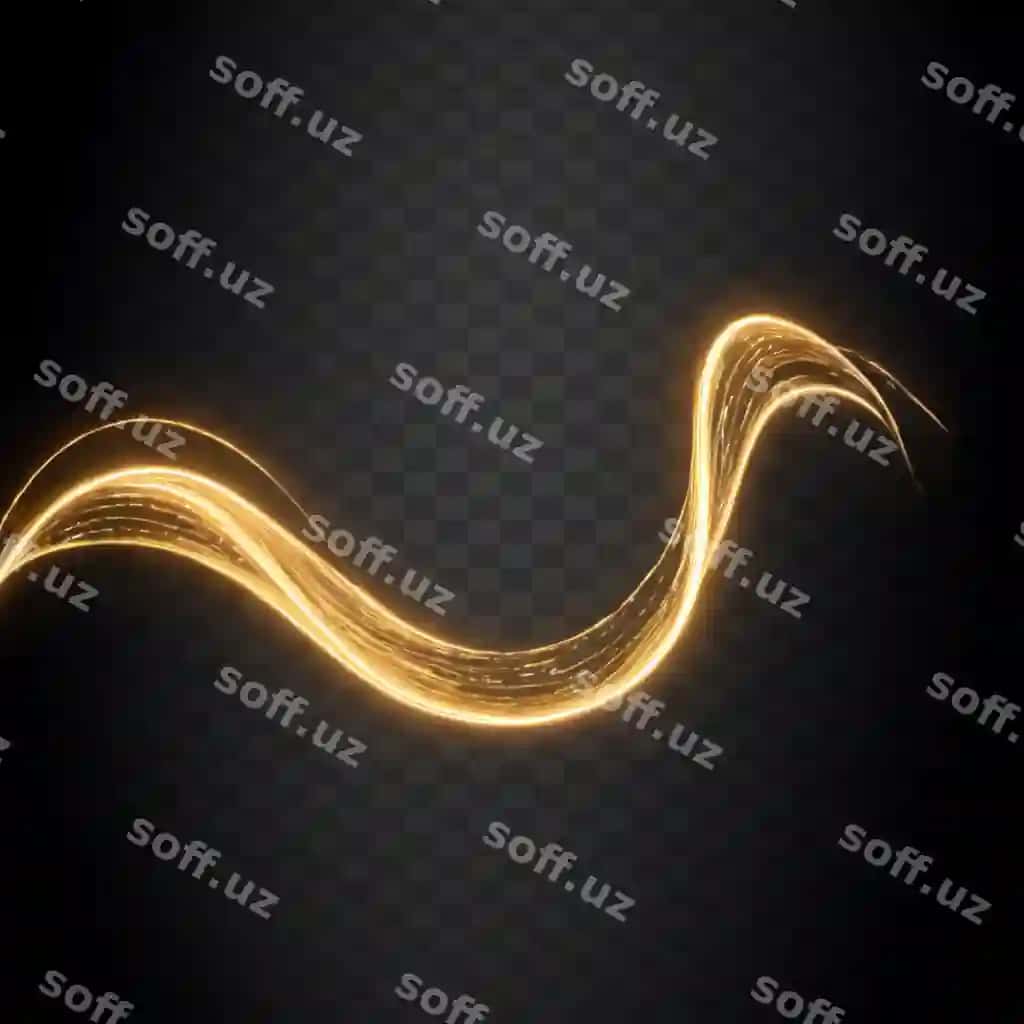 Oltin aylanma ajraltirilgan shaffof orqa fon | Gold swirl isolated transparent background