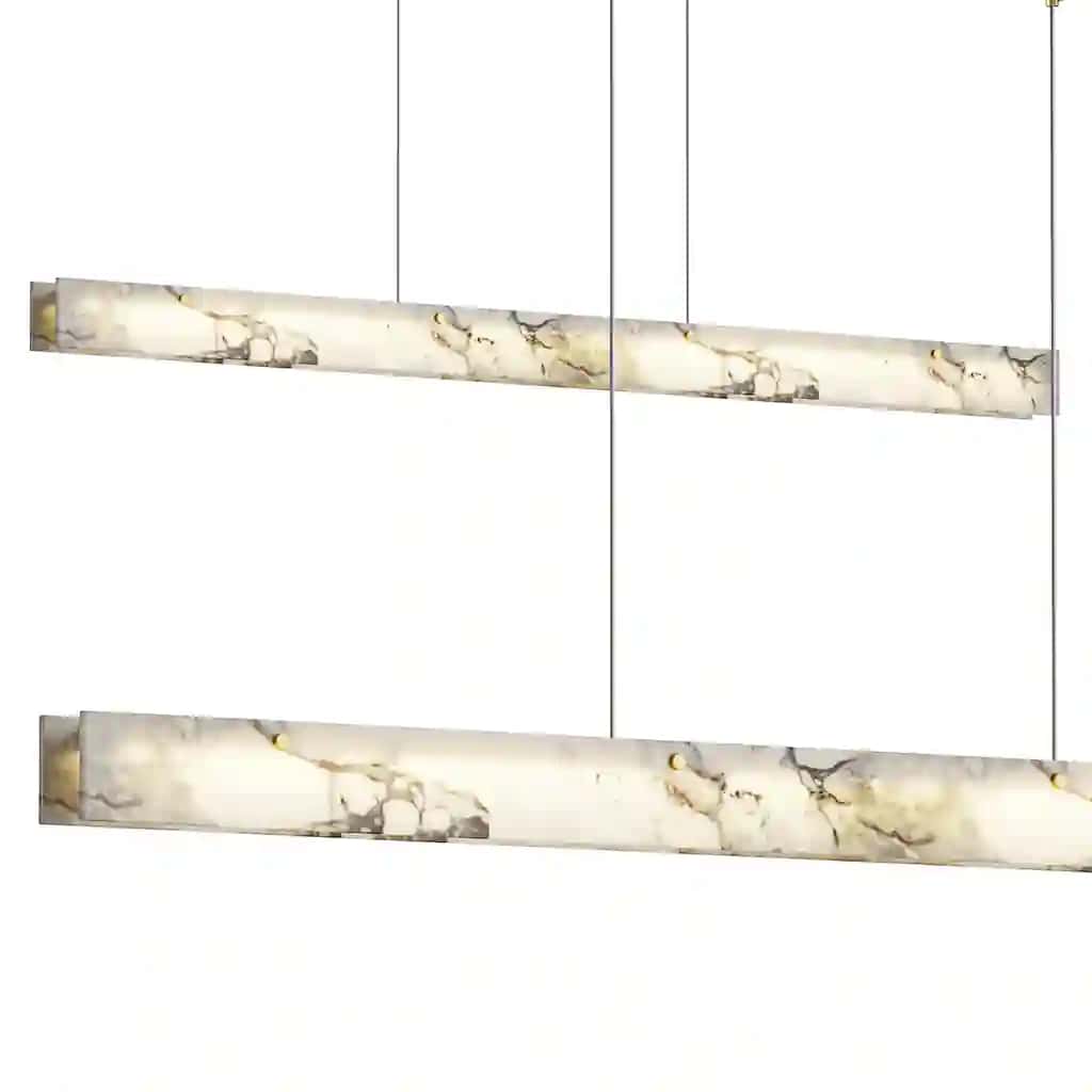 WOMO Linear Alabaster Chandelier