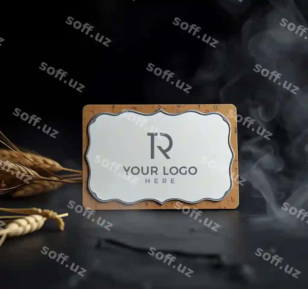 Chiroyli biznes karta namunasi | Elegant business card mockup