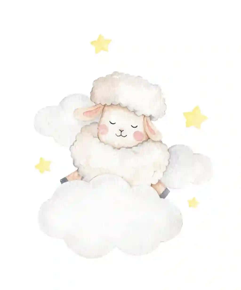 Chiroyli hayvon suvarli rang illustratsiyasi | Cute animal watercolor illustration 2