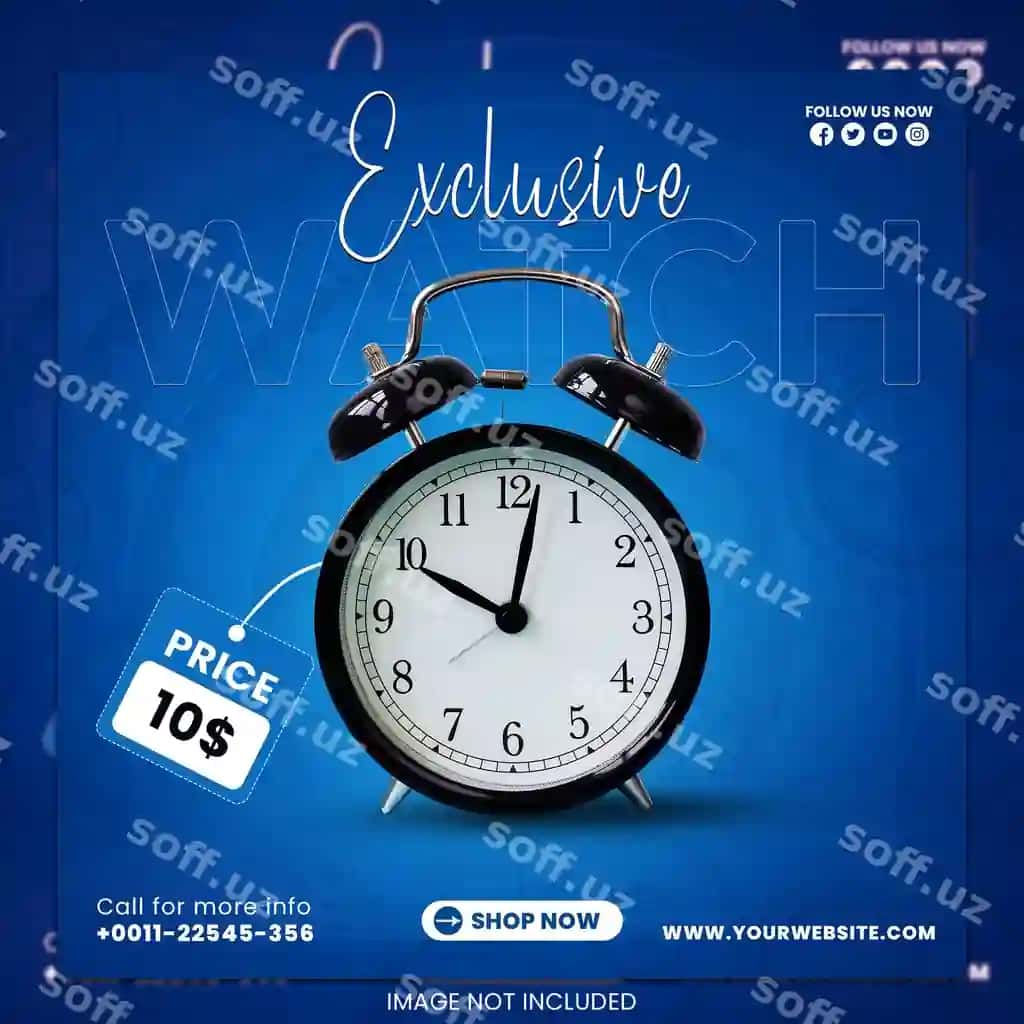 Yangi kelgan soat «yangi kelgan» nomli mahsulotni reklama qiladi. | New arrival watch advertises product called new arrival 2