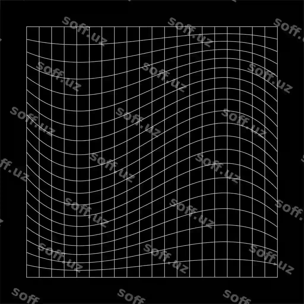 Abstrakt to'lqinli 3d tarmog' qora fonda geometric dinamik to'lqin 3d | Abstract wavy 3d mesh black background geometric dynamic wave 3d