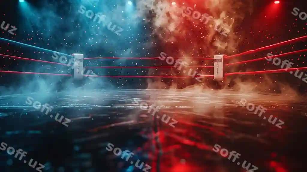 Versus orqa fonda rasm chap-o'ng solishtirish kvadrat boks maydoni orqa fonda | Versus background image left right comparison square boxing ring background 2