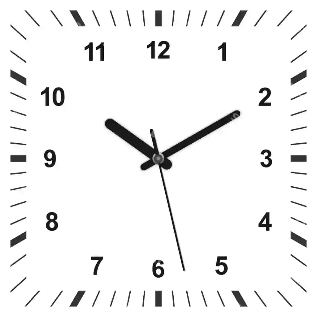 3D realistik kvadrat shaklidagi soat | 3d realistic square shaped clock