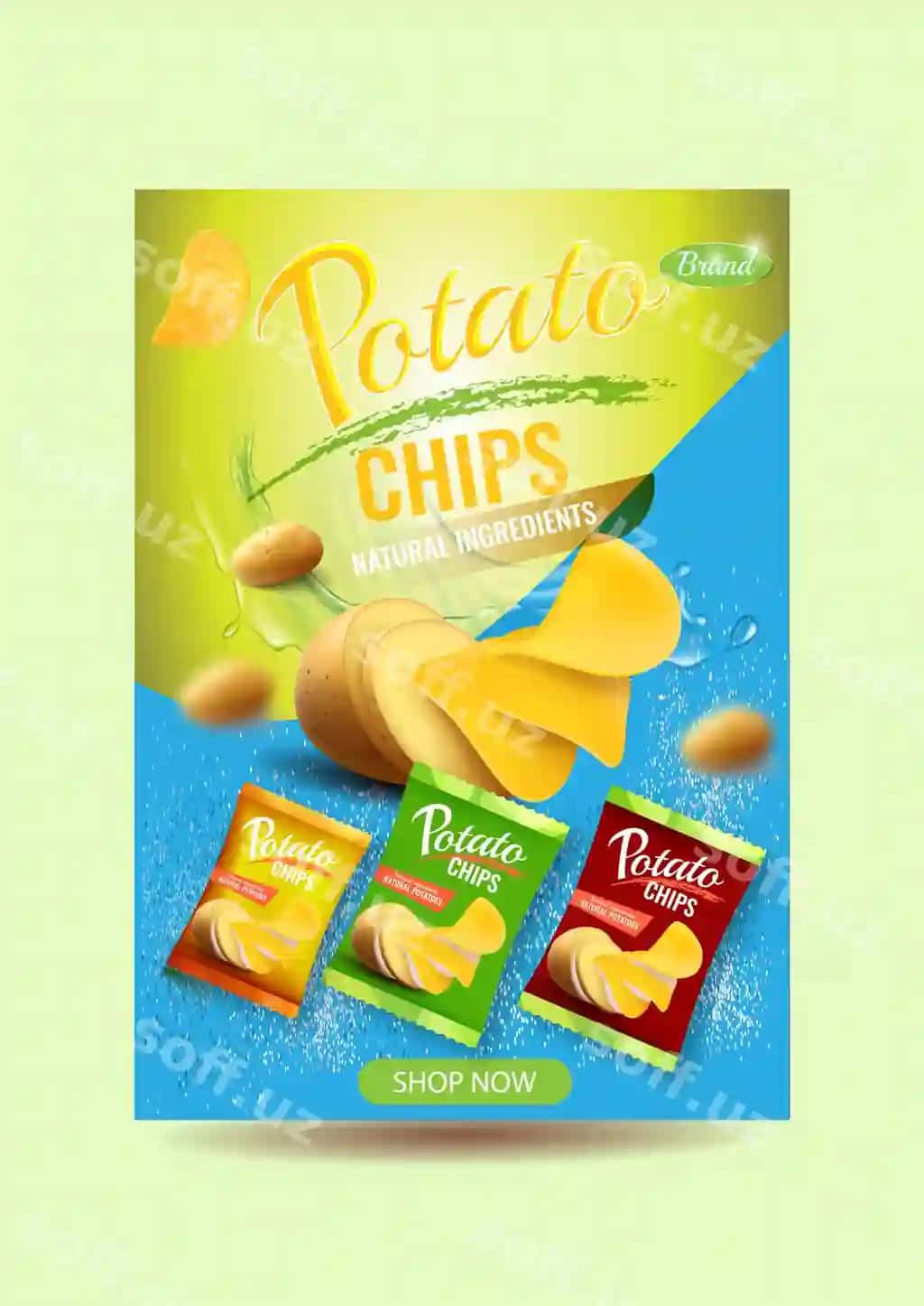 Kartoshka chiplari reklamasi ikkalasi pishloq ta'mi | Potato chips advertisement double cheese flavor 2