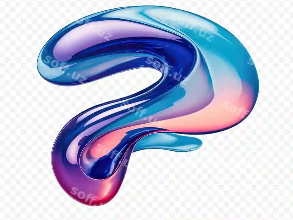 Rangli ko'k binafsha harf | Colorful blue purple colored letter