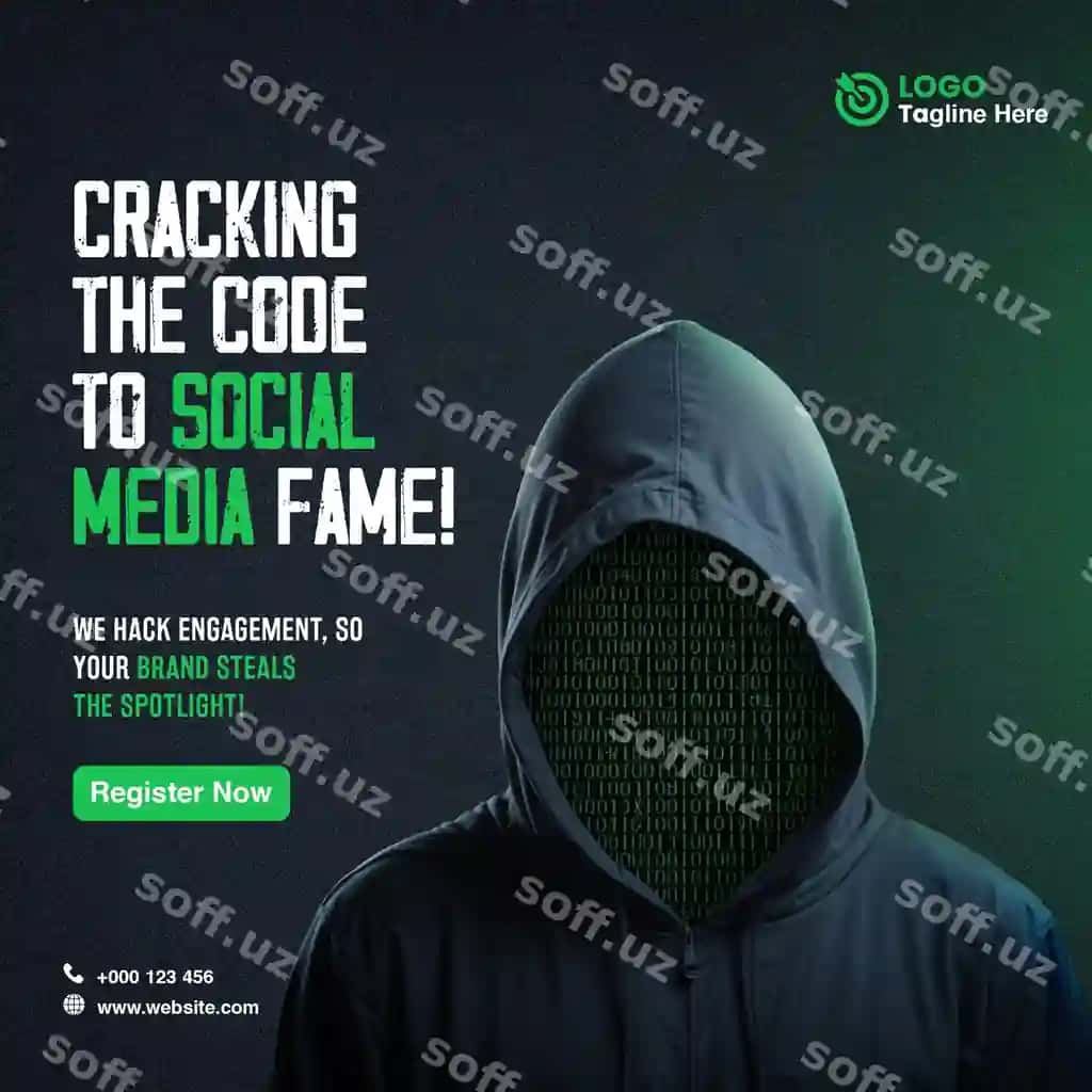 Namuna shaxs kapyushonli fudbolka kiygan, uningda "ijtimoiy tarmoqlarda ahamiyatli" yozuvchi. | Poster person with hoodie it that says breaking social media